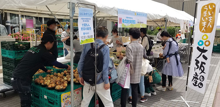 大阪もん野菜の販売の写真