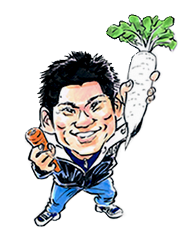 林田商店スタッフのイラスト