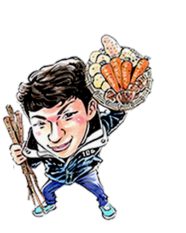 林田商店スタッフのイラスト